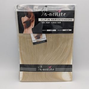 NEW S-Noilite Clip in Remy Human Hair Extensions